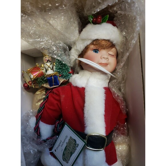 Heritage Signature Collection 13” Porcelain Doll Chris Claus #80023 Christmas - Picture 2 of 10